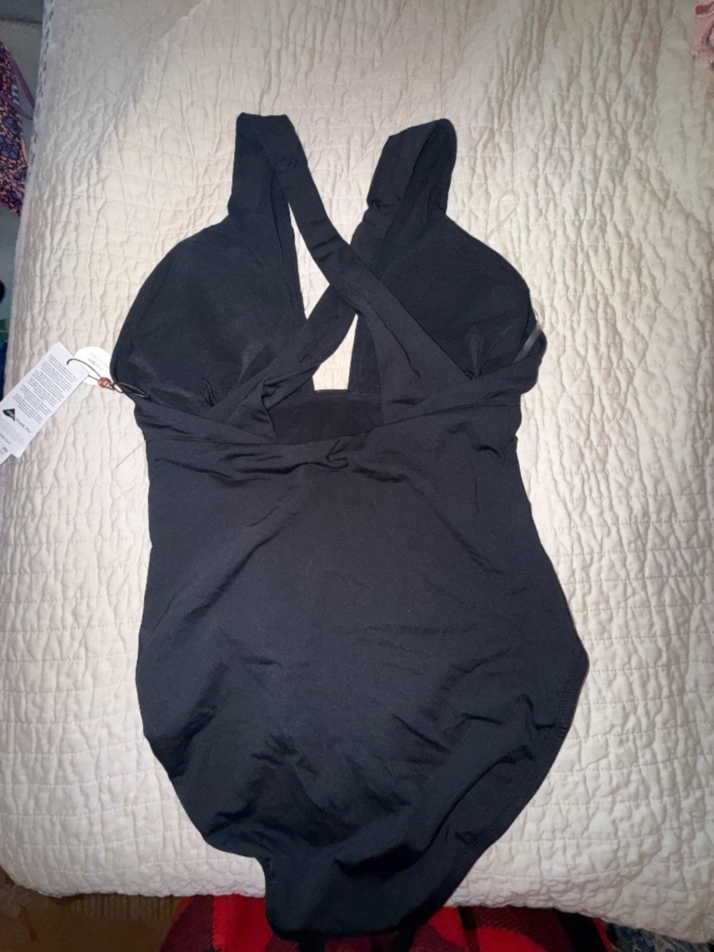 Calia womens cutout halter one piece swimtui black sz 6 - Picture 6 of 7